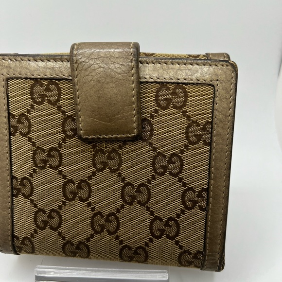 GUC Gucci GG Canvas with Bamboo Tassel Compact Wallet - Picture 2 of 9